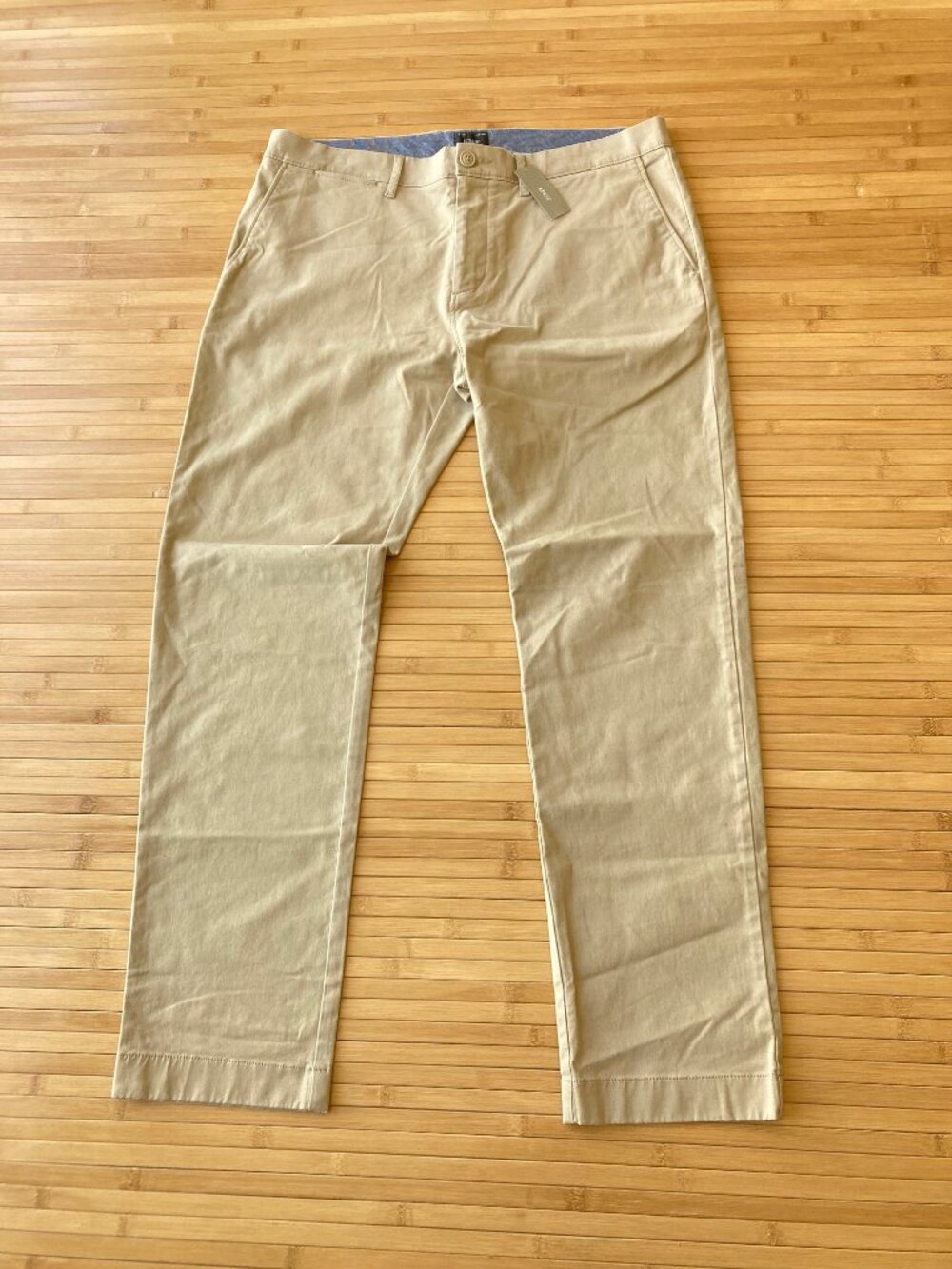 J.Crew 484 Slim Fit Stretch Chino Pants Mens 34x30 Khaki AR885 NWT
